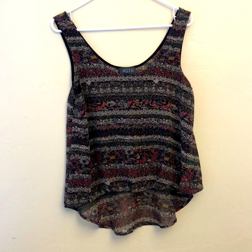 ASTR Sleeveless High Low Sleeveless Blouse Size Medium